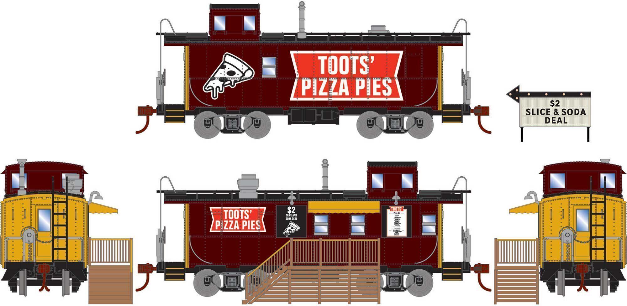 CVR Picture for Toot's Pizza Pies Caboose Set