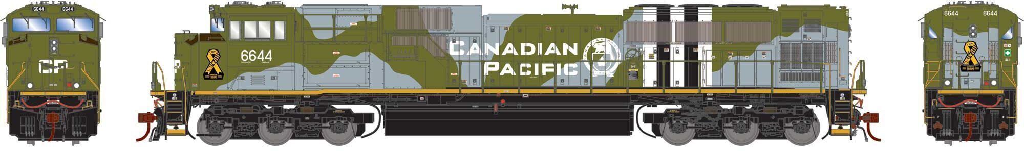 CVR Picture for SD70ACu CP/RCAF #6644 w/DS