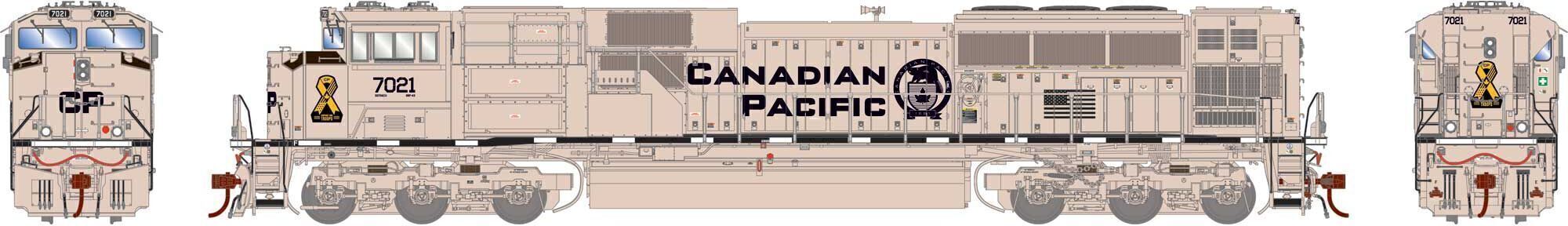 CVR Picture for SD70ACu CP/Army #7021 w/DS