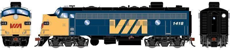 CVR Picture for FP7 VIA Rail #1418 w/DL