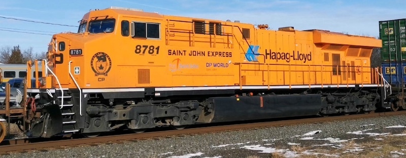 CVR Picture for ES44AC CP #8781 HapagLloyd