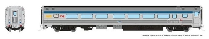 CVR Picture for Budd coach VIA Rail/HEP1+1998 #8104
