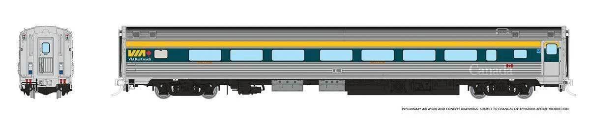 CVR Picture for Budd coach VIA Rail/HEP1+2020 #8110