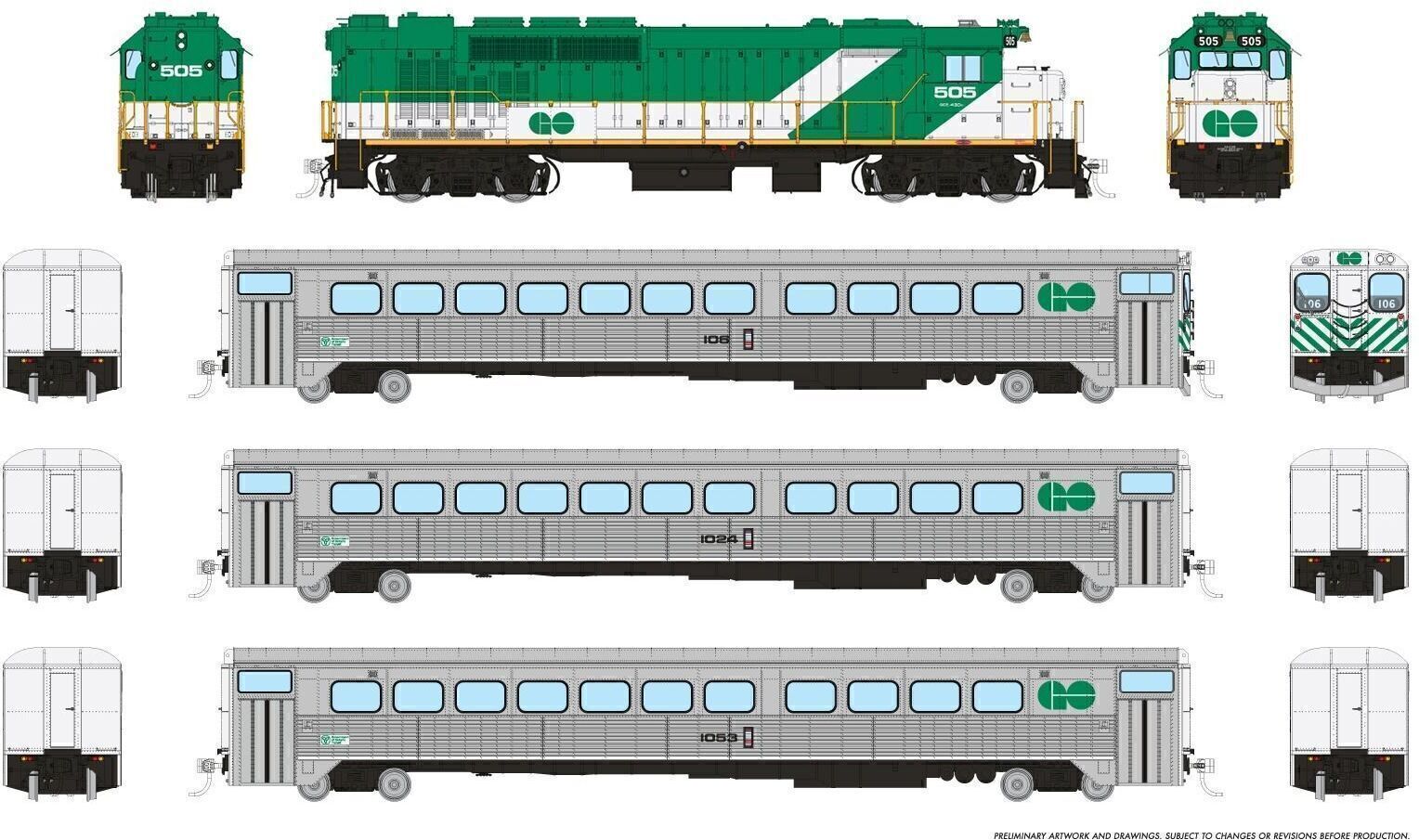 CVR Picture for GO Transit Set Early Green#4