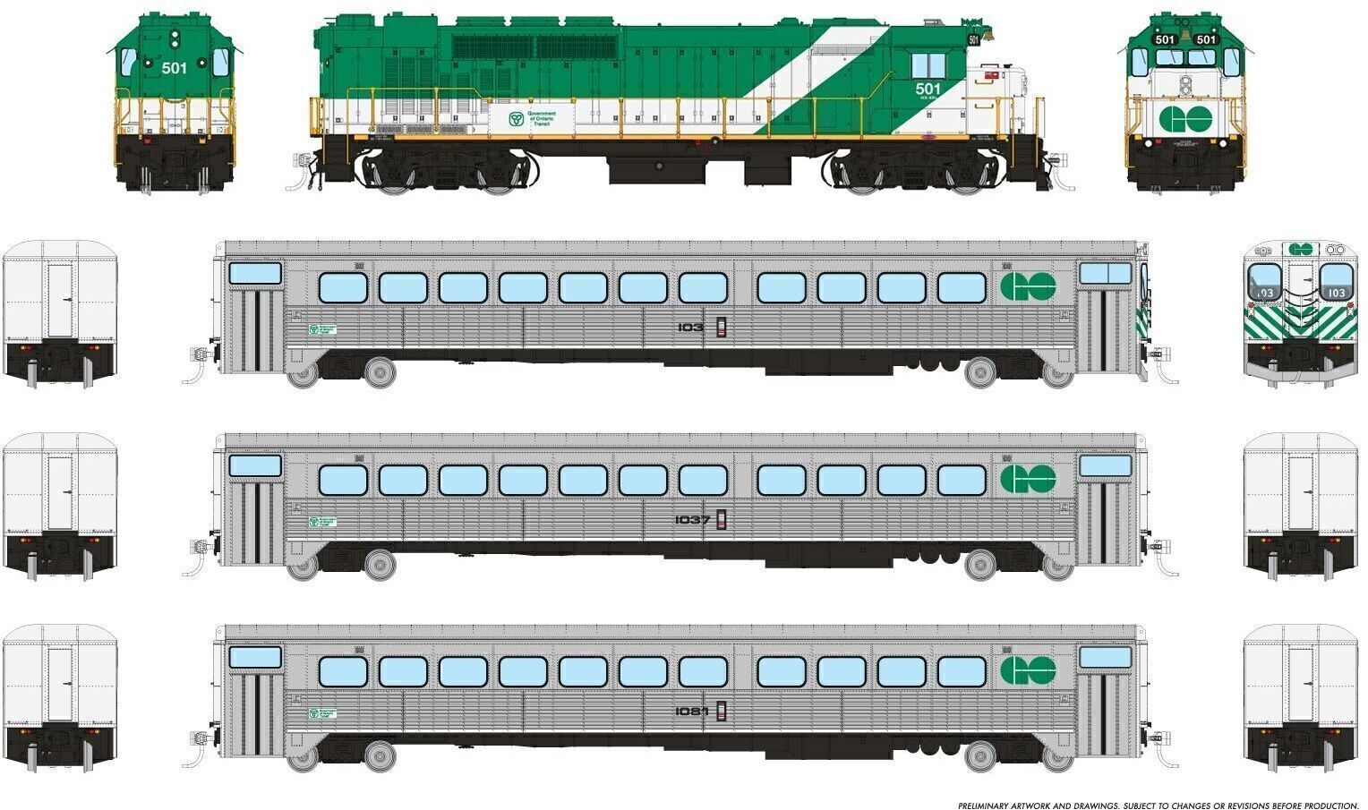 CVR Picture for GO Transit Set Late Green#1