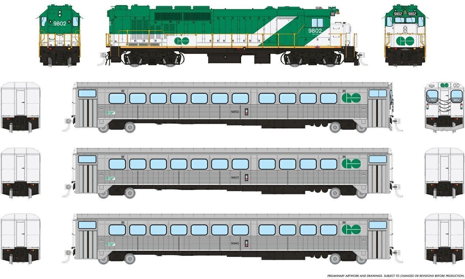 CVR Picture for GO Transit Set Early Green#1 w/DS