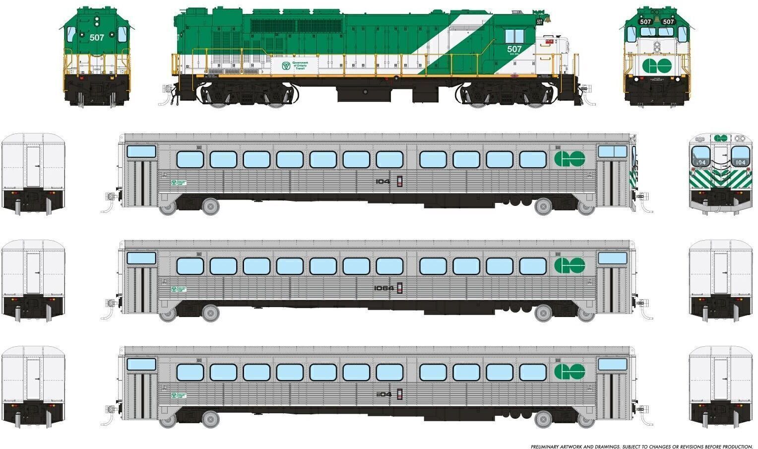 CVR Picture for GO Transit Set Late Green#2 w/DS