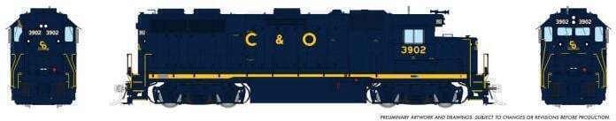 CVR Picture for GP39 C&O #3910