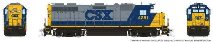 CVR Picture for GP39 CSX YN2 #4282