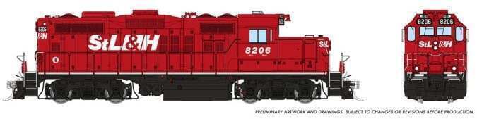CVR Picture for GP9u StL&H #8206