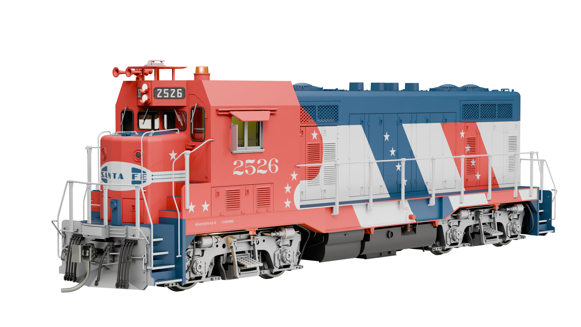 CVR Picture for ATSF CF7/Bicentennial #2526 w/DS