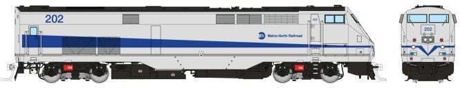 CVR Picture for P32AC-DM MN Silver/Blue Stripe #205