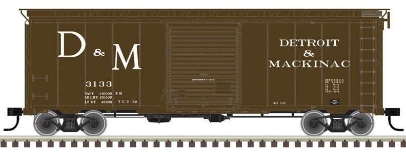 CVR Picture for 40' Postwar box Detroit&Mac #3113