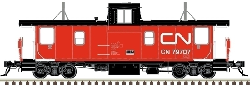 CVR Picture for PSC Caboose CN/WhtStripe #79707