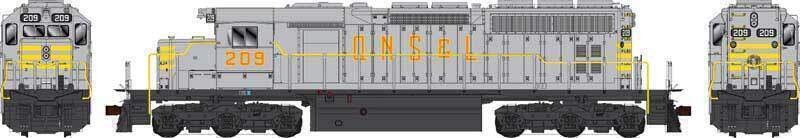 CVR Picture for SD40 QNSL #215 Gray w/DS