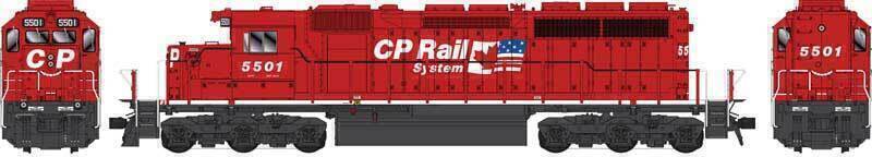 CVR Picture for SD40 CPRail #5501 2Flag w/DS