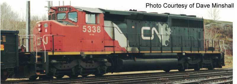 CVR Picture for SD40-2W CNNA #5339 Map/Web w/DS