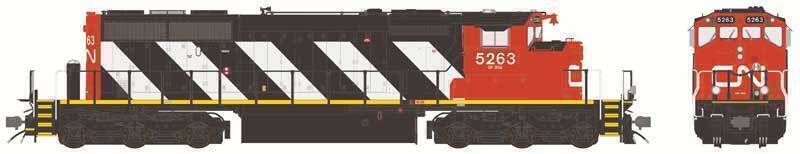 CVR Picture for SD40-2W CN/Stripes #5263 2010s