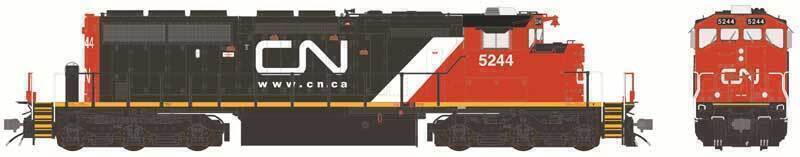 CVR Picture for SD40-2W CN/Web w/StAirL #5244 w/DS