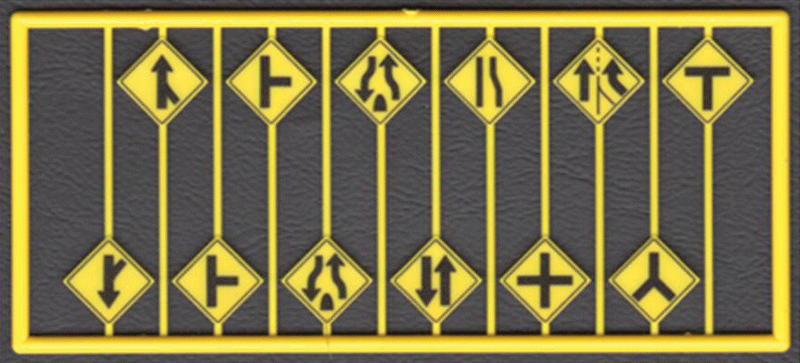 CVR Picture for Hwy Road Path Arrow Yel/Black /12