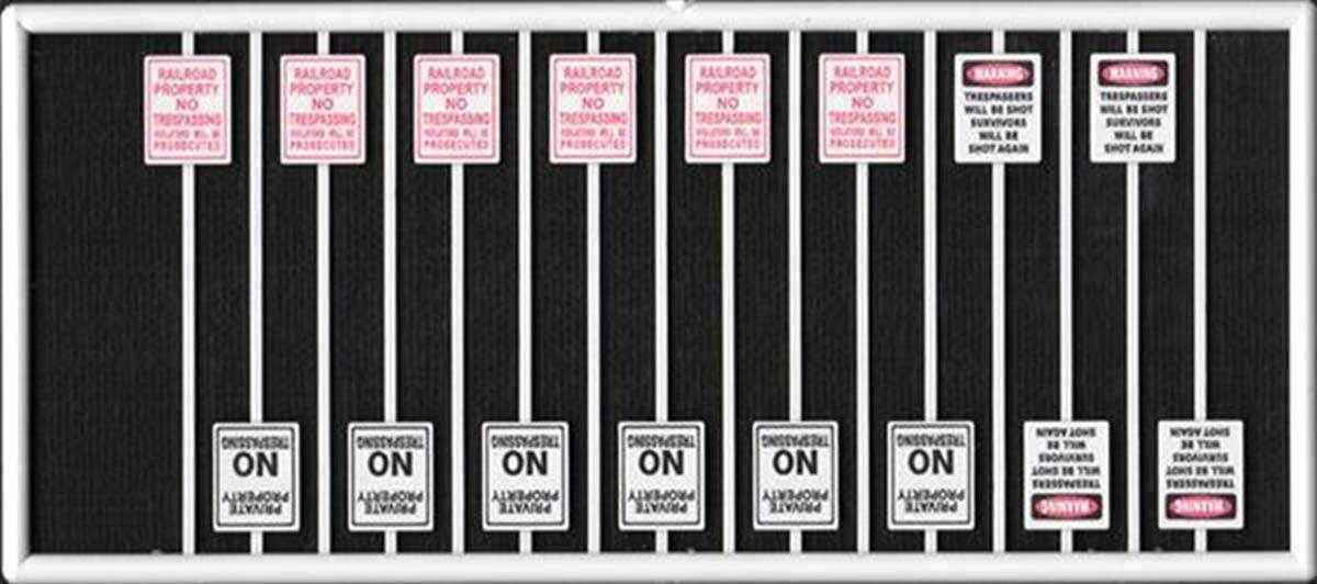 CVR Picture for Assorted No Trespassing Signs /16