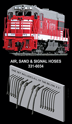 CVR Picture for Loco MU & Brake Hose Set Rub/16