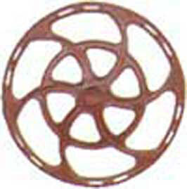 CVR Picture for Equipco Brake Wheel - Red Oxide /8