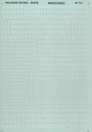 CVR Picture for Decal - Gothic Alpha/Numbers White