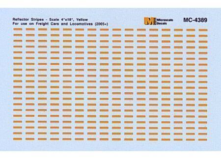 CVR Picture for MC Decal - Yellow reflector stripes