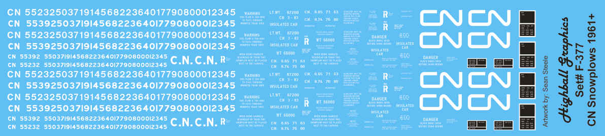 CVR Picture for Decal - CNR Snowplow +1961