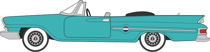 CVR Picture for 1961 Chrysler 300 Conv Green