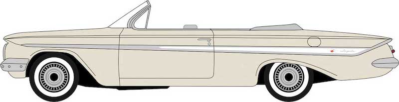 CVR Picture for 1961 Chev Impala Conv Almond/White