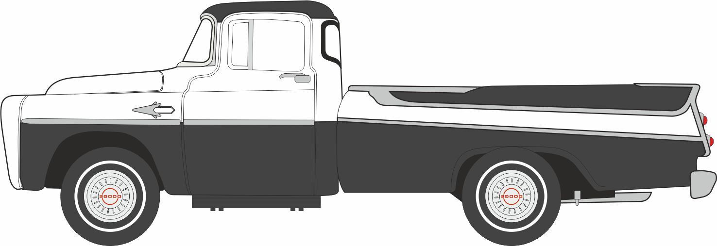 CVR Picture for 1957 Dodge D100 PU Charcoal/White