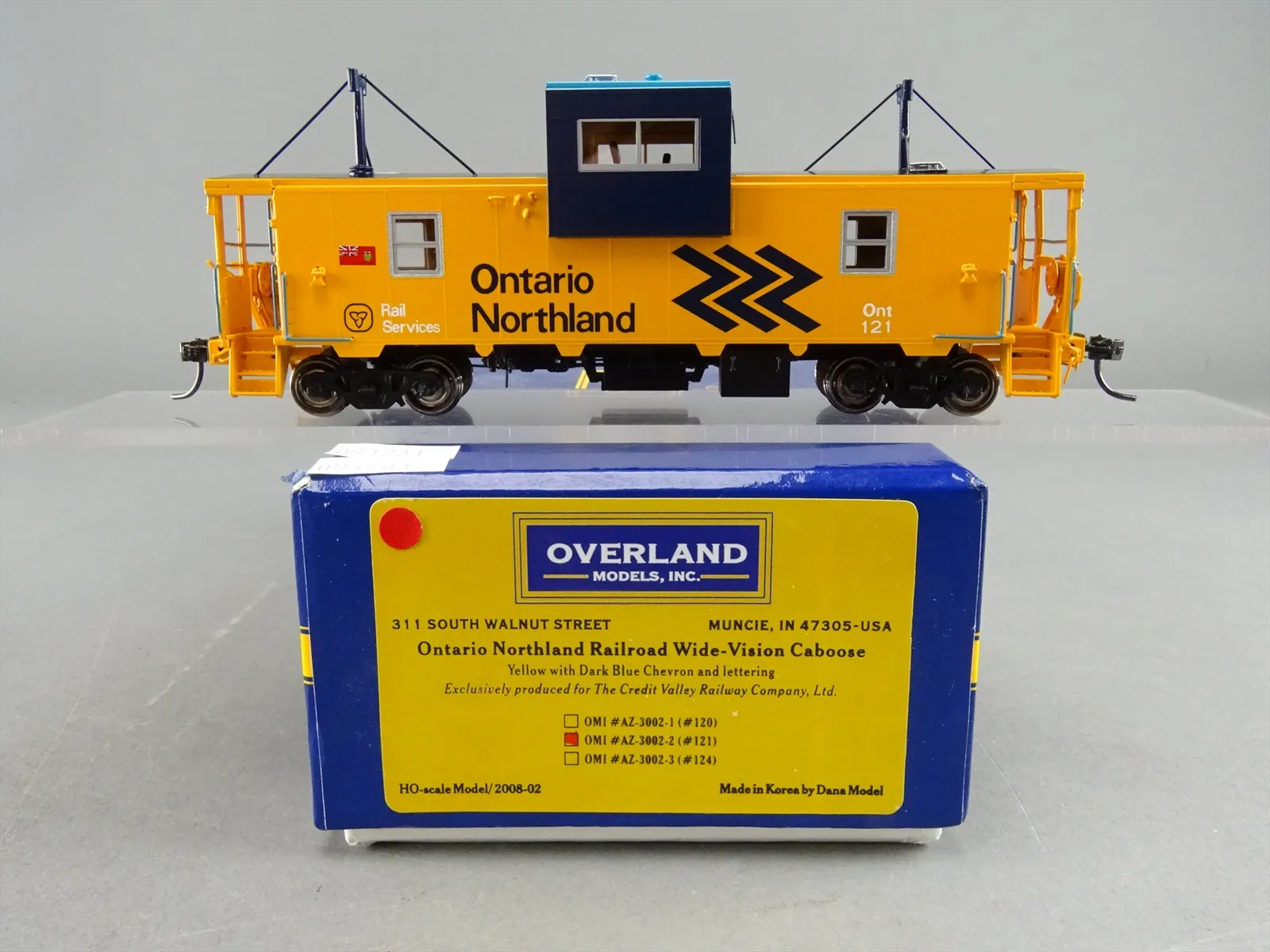 CVR Picture for OMI AZ3002-2 WV Caboose ONR #121