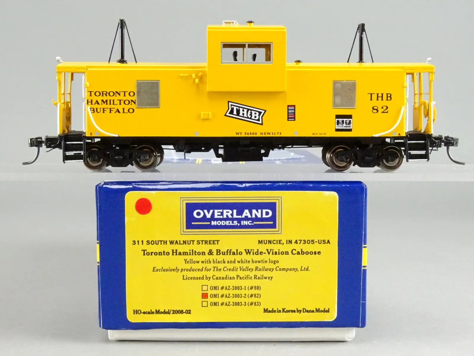 CVR Picture for OMI AZ3003-3 WV Caboose THB #82