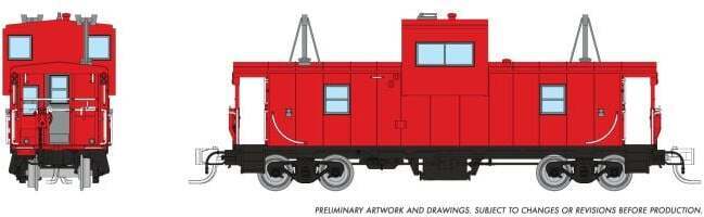 CVR Picture for WV caboose Painted/unlet Red