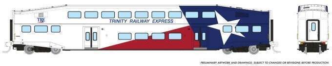 CVR Picture for Bilevel Trinity Rail coach