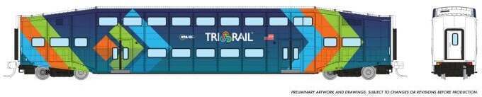 CVR Picture for Bilevel TriRail coach
