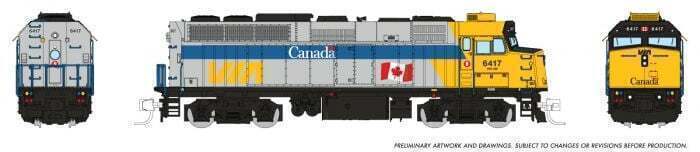 CVR Picture for F40PH-2D VIA Rail/Can #6417 w/DS