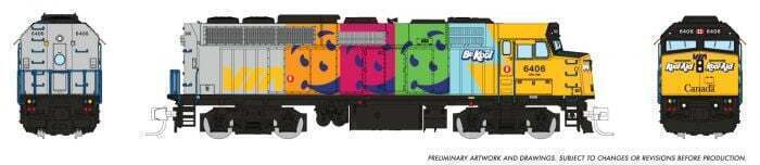 CVR Picture for F40PH-2D VIA Rail/KoolAid #6406w/DS