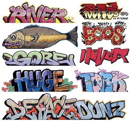 CVR Picture for Graffiti Decals - Modern Set #7 /9