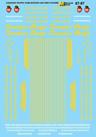 CVR Picture for Decal - CPR Diesel cabs