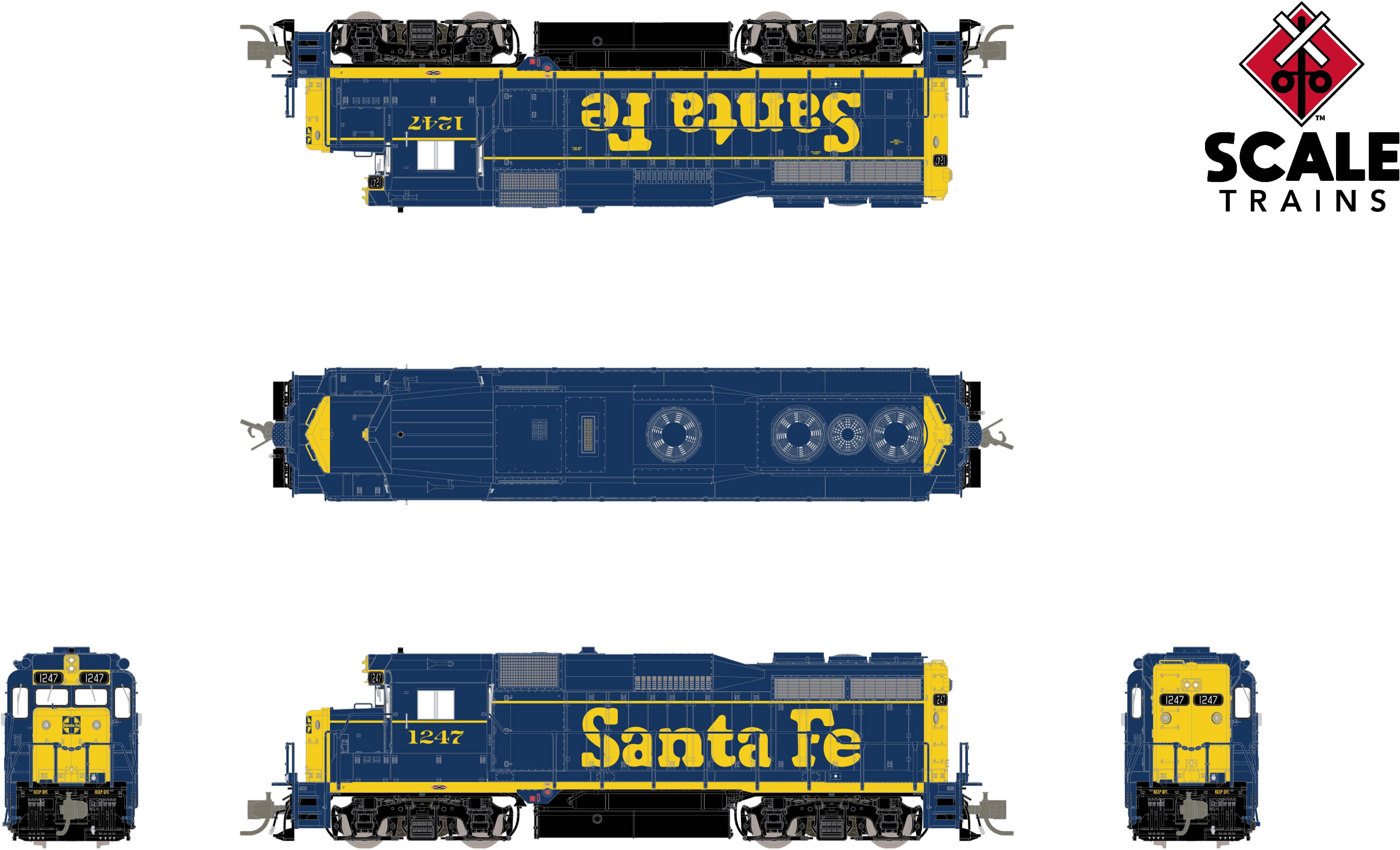 CVR Picture for RC GP30 ATSF #1266 w/DS