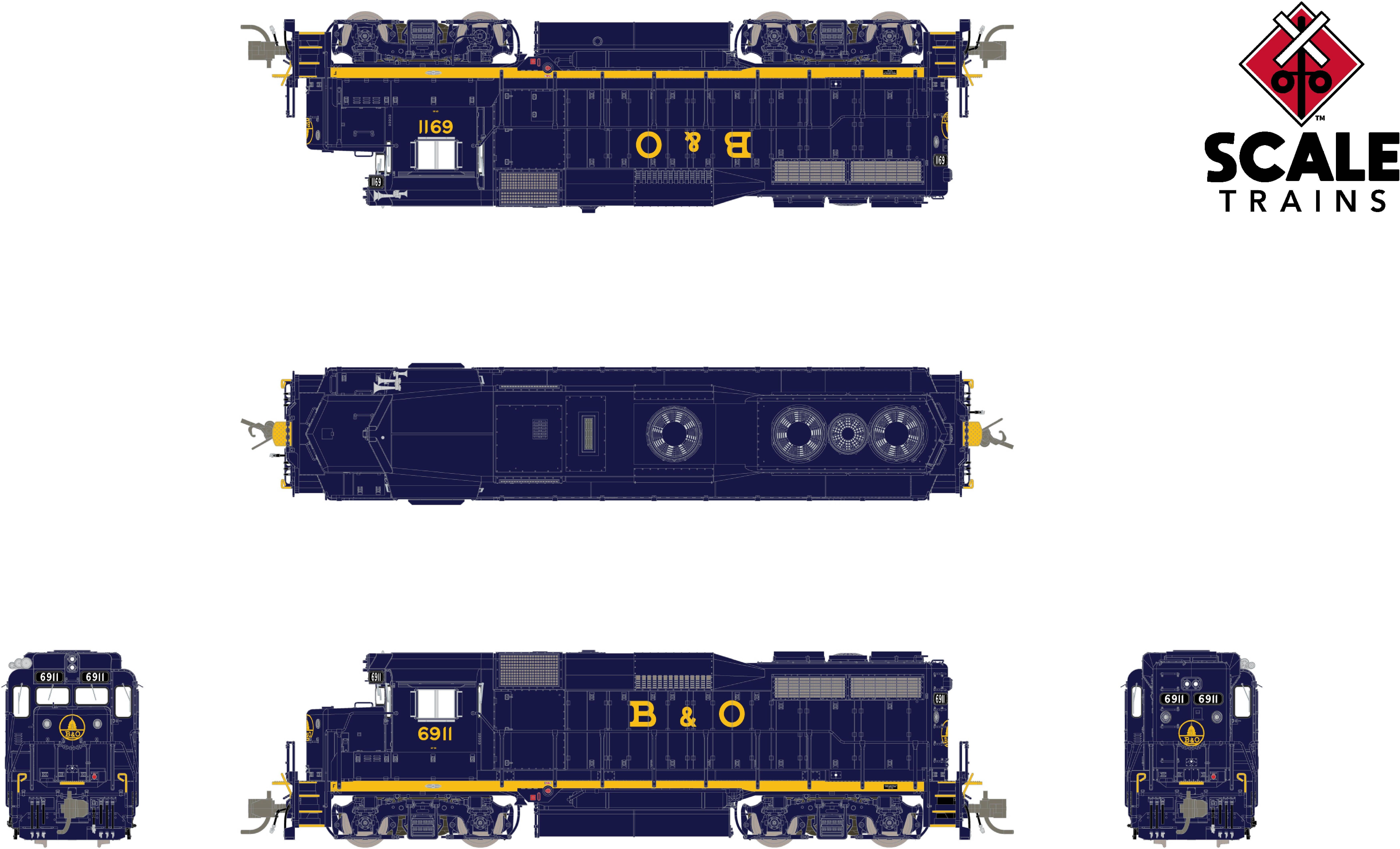 CVR Picture for RC GP30 B&O #6974 w/DS