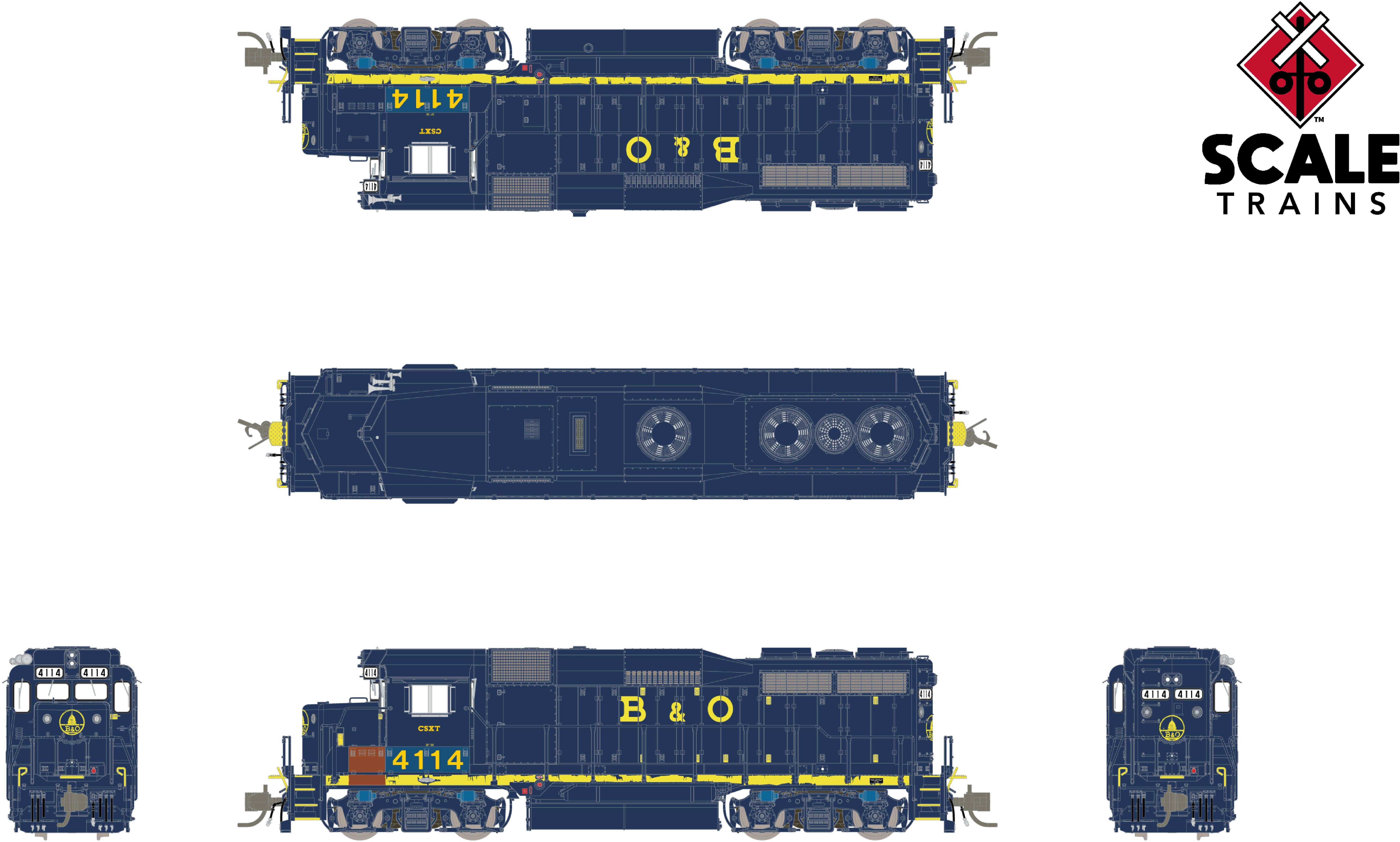 CVR Picture for RC GP30 CSX/exB&O #4114 w/DS