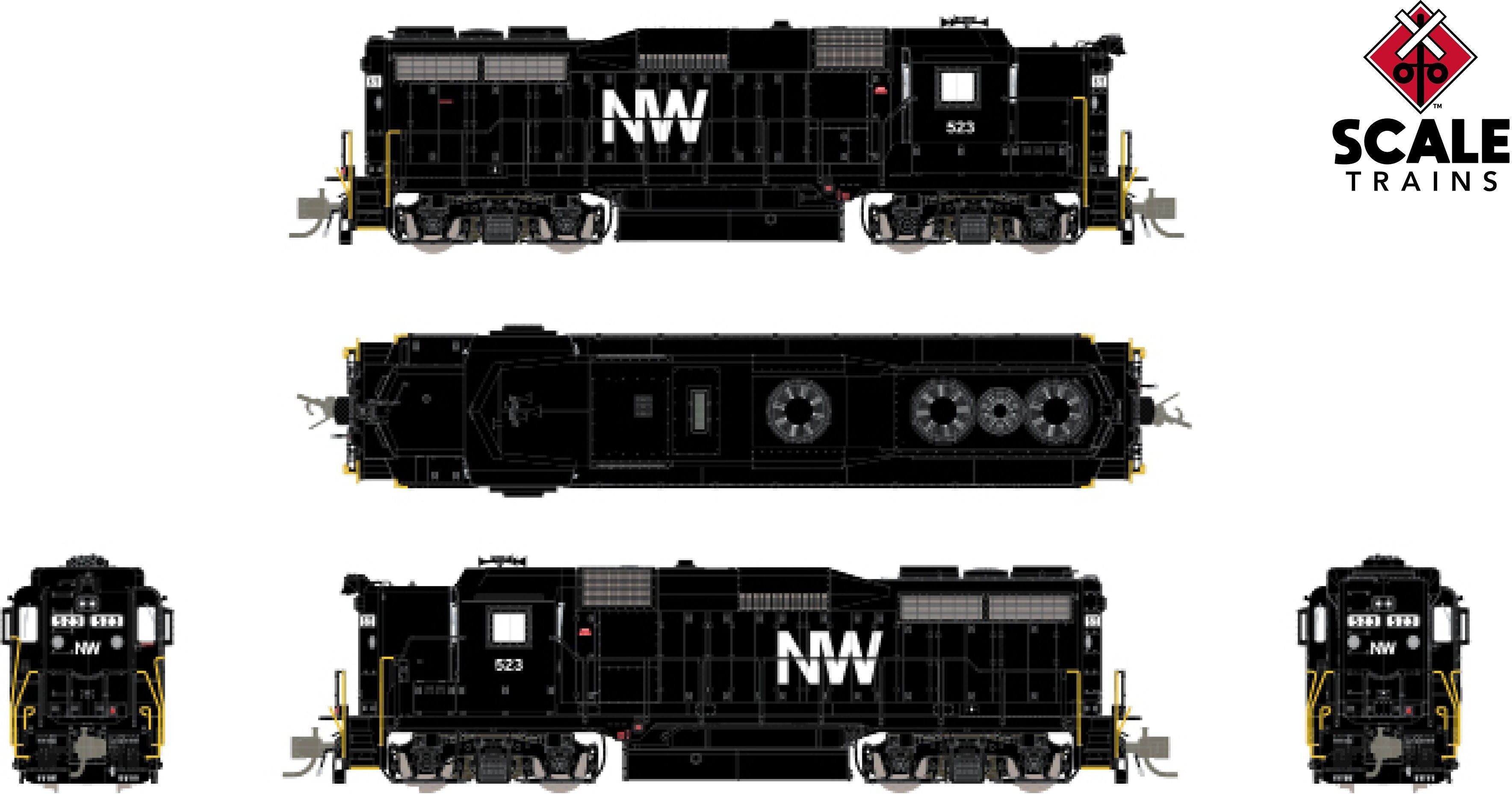 CVR Picture for RC GP30 N&W #523 w/DS